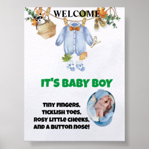 Affiche Bienvenue sur l'affiche du Monde Baby Boy