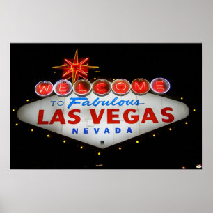 Affiche Bienvenue sur l'affiche Fabulous Las Vegas