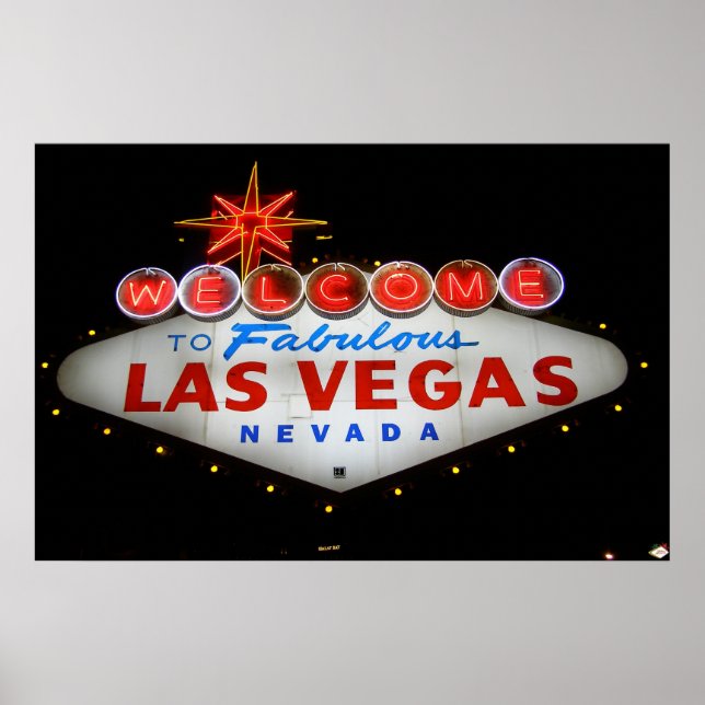 Affiche Bienvenue sur l'affiche Fabulous Las Vegas (Devant)