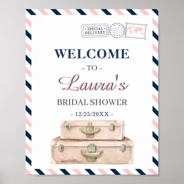 Affiche Bienvenue sur l'avion de la compagnie aérienne de  (Devant)