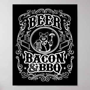 Affiche Bière Bycon Et Bbq