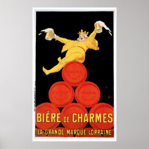 Affiche Biere De Charmes Boissons Vintages Et Art