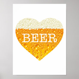 Affiche Bière de coeur