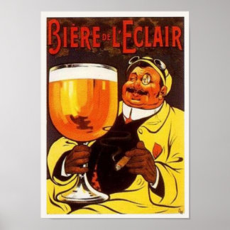Affiche Biere de L'eclair