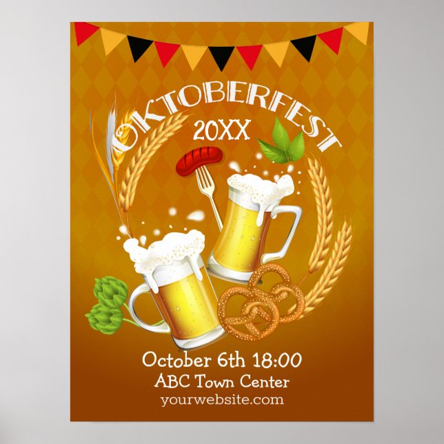 Affiche Bière de toiture Oktoberfest (Devant)