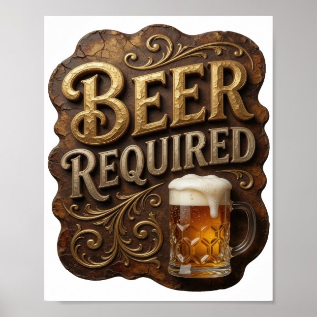 AFFICHE BIÈRE ÉDITÉE REQUIS (Devant)