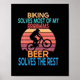 Affiche Bière Et Vélo Anniversaire