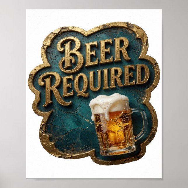 AFFICHE BIÈRE MODERNE REQUISE (Devant)