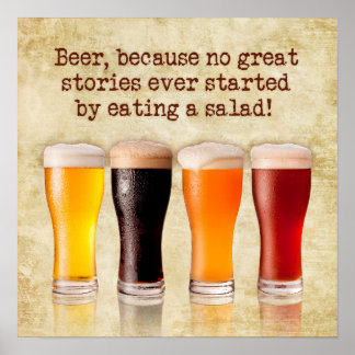 Affiche "Bière... parce que...