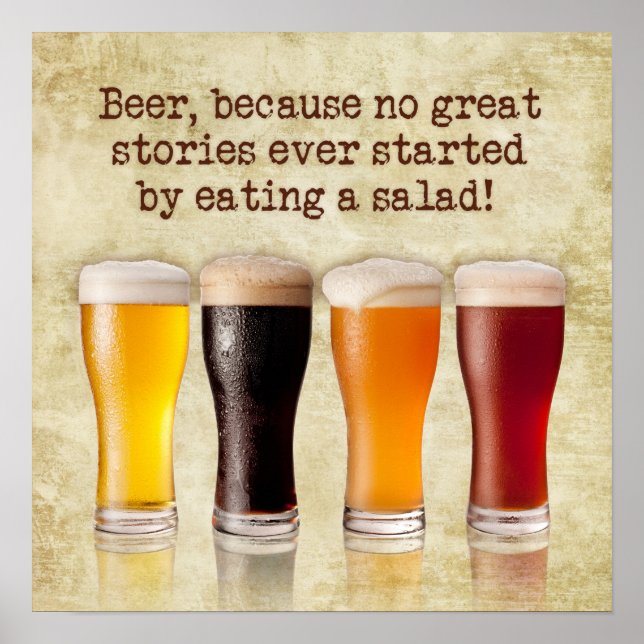 Affiche "Bière... parce que... (Devant)