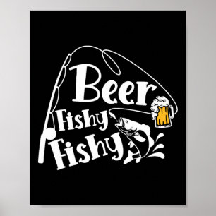 Affiche Biére Poisson Drôle Citation D'amateur D'alcool De