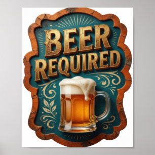 AFFICHE BIÈRE SPIRITUELLE REQUIS