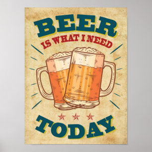 Affiche Bière vintage
