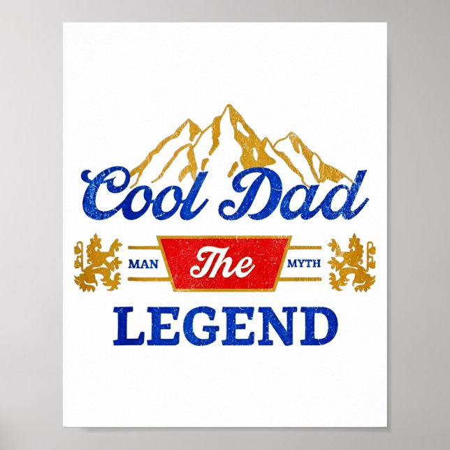 Affiche Bières Cool Dad La Légende  (Devant)