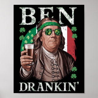 Affiche Bières irlandaises Ben Drankin - Hommes et femmes