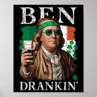 Affiche Bières irlandaises Ben Drankin - St Pattys Hommes