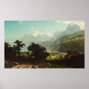 Affiche Bierstadt - Lac Lucerne