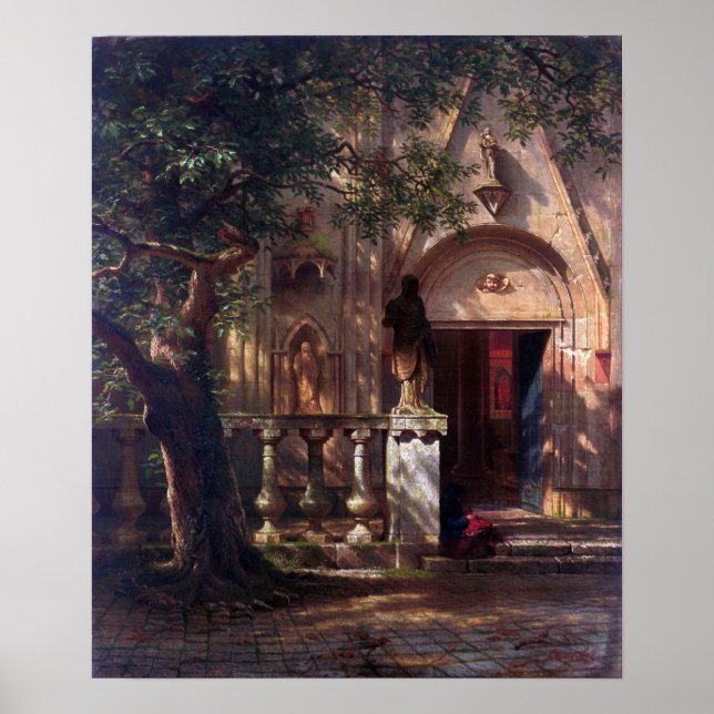 Affiche Bierstadt - Lumière et ombre (Devant)