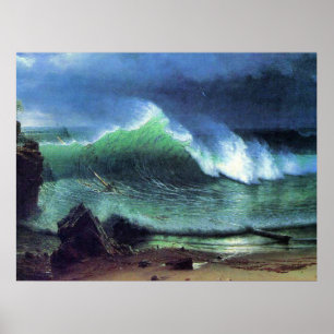 Affiche Bierstadt - mer d'Emeraude, peinture d'art,