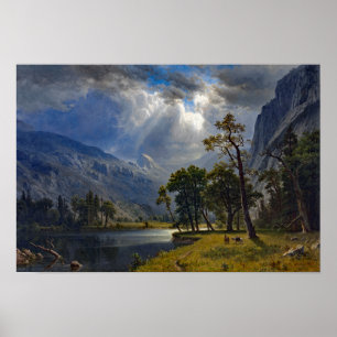 Affiche Bierstadt Mont Starr King Yosemite Peinture
