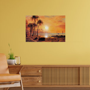 Affiche Bierstadt - Paysage Tropical