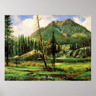 Affiche Bierstadt - Sierra Nevada Mountains, fine art