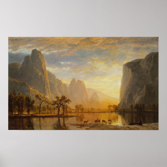 Affiche Bierstadt - Vallée de Yosemite (Devant)