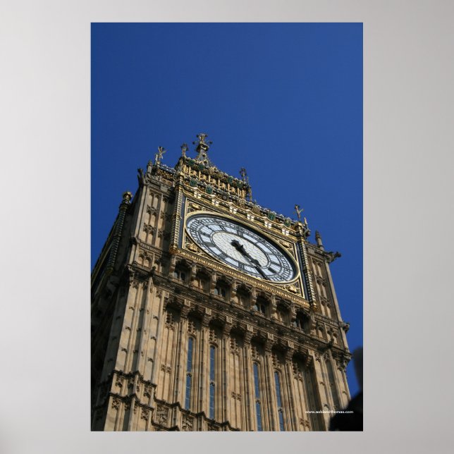 Affiche Big Ben - copie encadrée par Londres (Devant)