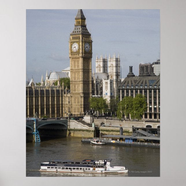 Affiche Big Ben et la Tamise (Devant)