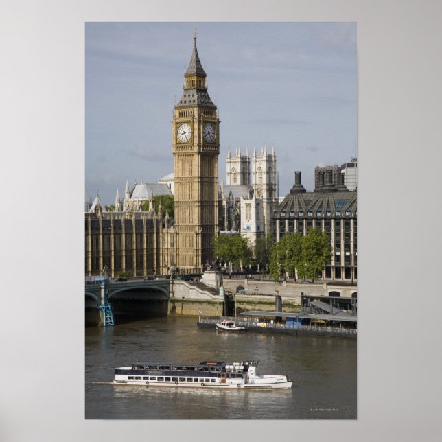 Affiche Big Ben et la Tamise (Devant)