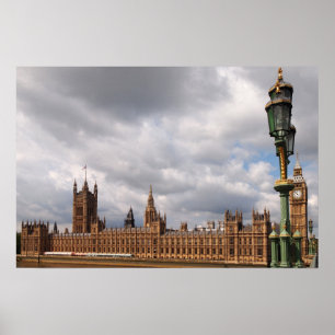 Affiche Big Ben et les Houses of Parliament à Londres affi