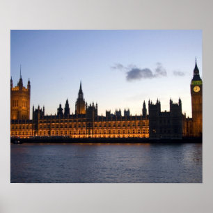 Affiche Big Ben et les Houses of Parliament dans la ville