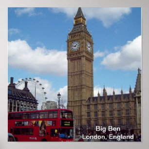 Affiche Big Ben London, Angleterre Imprimer
