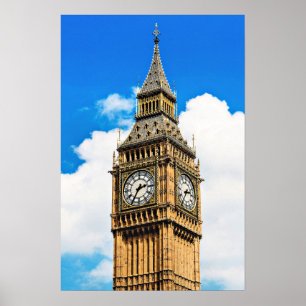 Affiche Big Ben, Londres, photographie panoramique