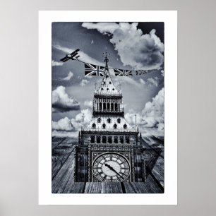 Affiche Big Ben - Surreal London Art / Angleterre