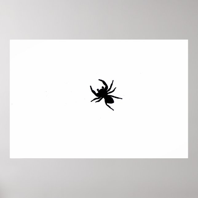 Affiche Big Black Spider Black and White Art (Devant)
