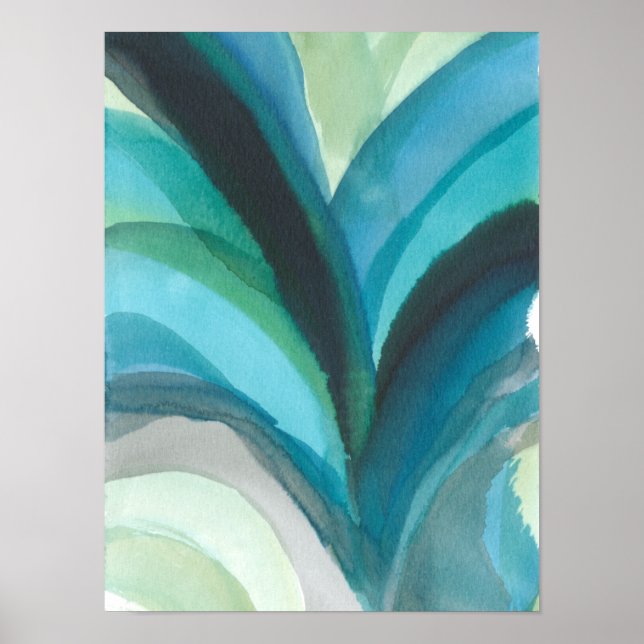 Affiche Big Blue Leaf I (Devant)