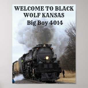 Affiche Big Boy 4014 bienvenue au Kansas