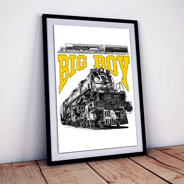Affiche Big Boy 4014 Steam Loco. Union Pacific Class 4000 (Big Boy 4014 Steam Loco. Union Pacific Class 4000. Poster)