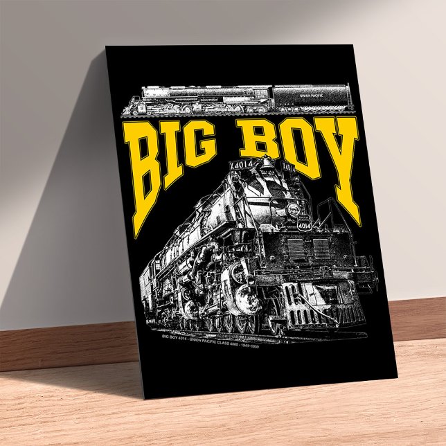 Affiche Big Boy 4014 Union Pacific Class 4000. Steam Loco. (Big Boy 4014 Union Pacific Class 4000. Steam Loco. Poster)