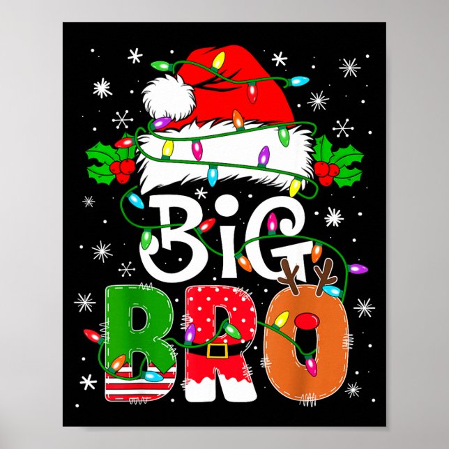 Affiche Big Bro Santa New Sibling Brother Announcement Xma (Devant)