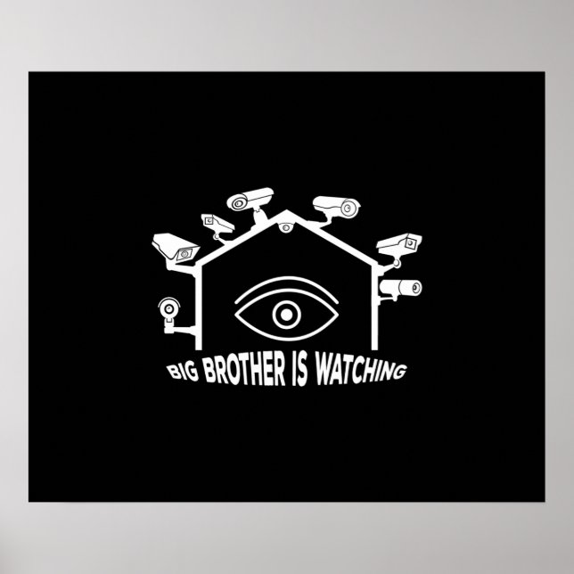 Affiche Big Brother est en train de regarder (Devant)