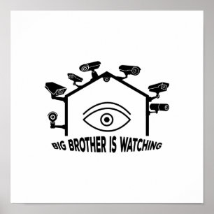 Affiche Big Brother est en train de regarder
