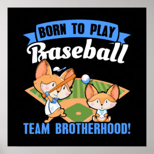 Affiche Big Brother Little Brother - Joueurs De Baseball