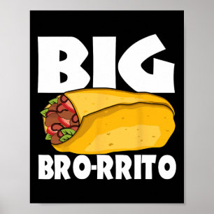 Affiche Big Burrito Nourriture Mexicaine Cinco De Mayo
