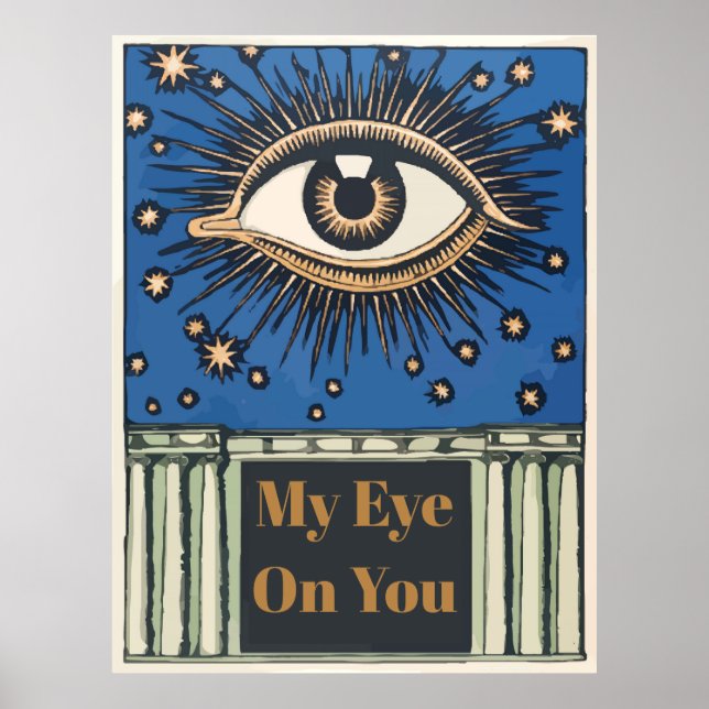 Affiche Big Eye, modifier le texte (Devant)