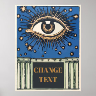 Affiche Big Eye, modifier le texte