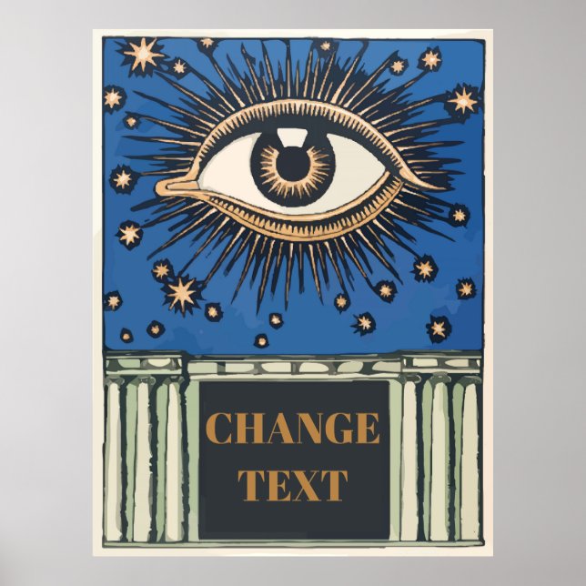 Affiche Big Eye, modifier le texte (Devant)