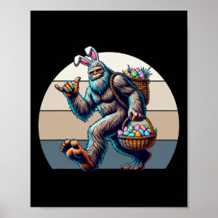 Affiche Big Foot Avec des Oreilles de Lapin Volant Un Pani