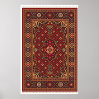Affiche Big Lebowski Pixel Rug